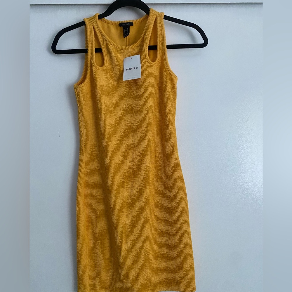 NWT mustard color knit dress